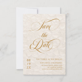 Romantisk blommigt spara datumet