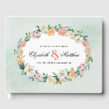 Romantisk Blommigt Watercolor Bröllop