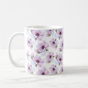 Romantisk blommönster kaffemugg