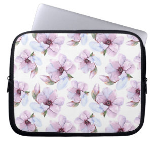 Romantisk blommönster laptop fodral