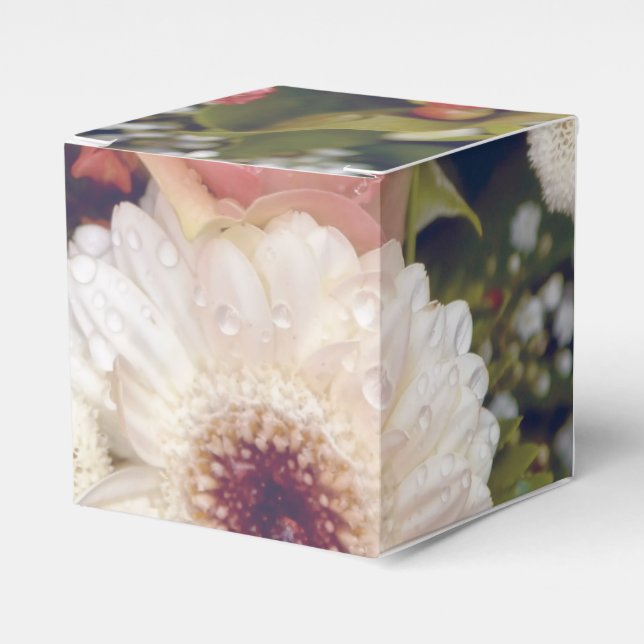 Romantisk blomsterbukett presentaskar (Framsidan Sidan)