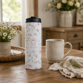 Romantisk blomsterinitial | Vintage Cottagecore