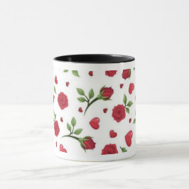 Romantisk blomsterkärleksmugg mugg