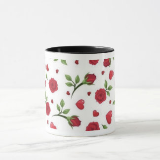 Romantisk blomsterkärleksmugg mugg