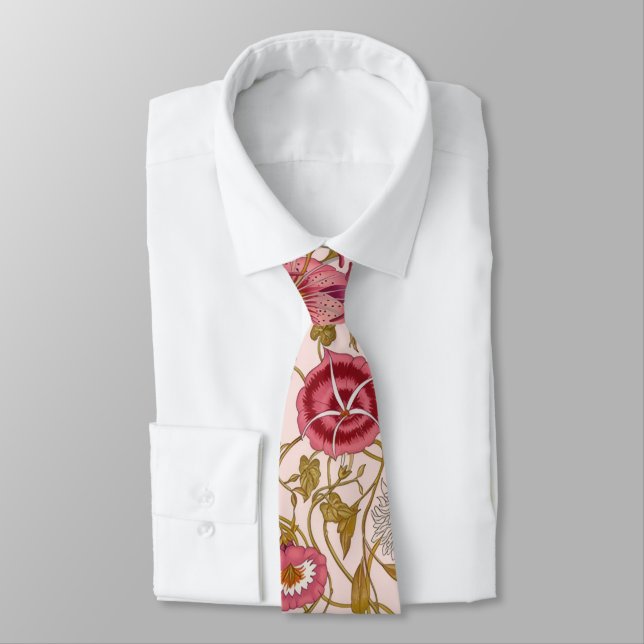 Romantisk blomsterträdgård slips (Bunden)