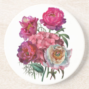 Romantisk blomsterträdgård underlägg