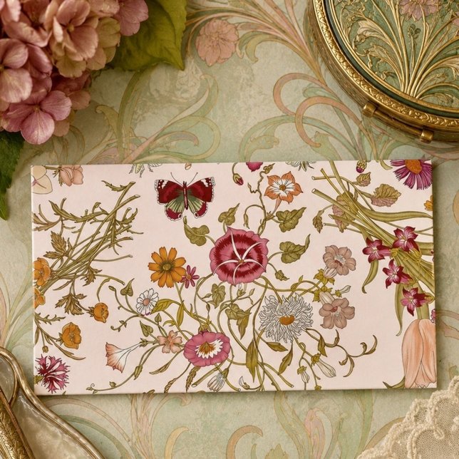Romantisk blomsterträdgård visitkort (Skapare uppladdad)