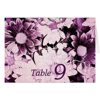 romantisk bohemisk lila daisy bröllop OBS kort