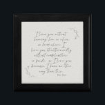 Romantisk botanisk poetry Calligraphy Minnesask<br><div class="desc">Konstruktionen har en romantisk Dikt i kärlek av huvudpoet,  Pablo Neruda i ett visemiskt kalligrafiskt skript omgivet av en vacker skisserad botanisk blommigt. Ideal bröllop,  årsdag,  nypresenterad gåva till det speciella paret.</div>