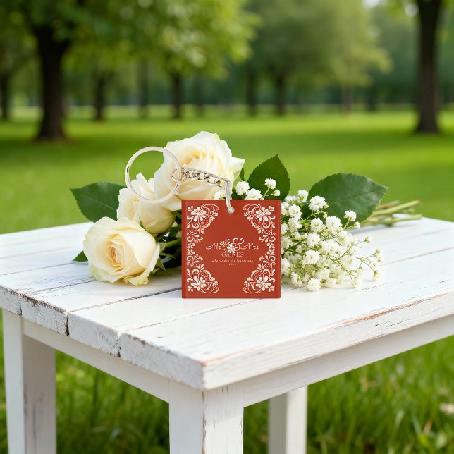 Romantisk bränd Orange, herr och fru Acrylic Keych (Skapare uppladdad)