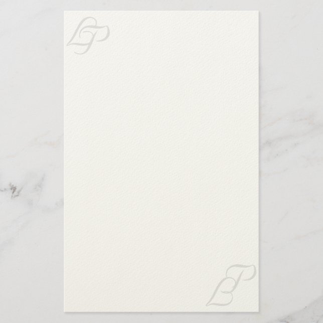 Romantisk brevpapper för l- och p-revidering (Framsida)