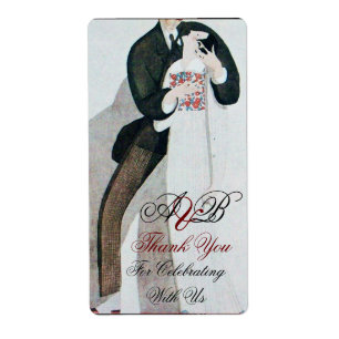 ROMANTISK BRIDE OCH GROOM BRÖLLOPSFEST Tack Fraktsedel