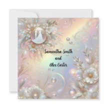 Romantisk bröllopsinbjudan