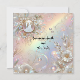 Romantisk bröllopsinbjudan inbjudningar