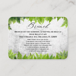 Romantisk Brunch för Bröllop med Fernlöv Tilläggskort