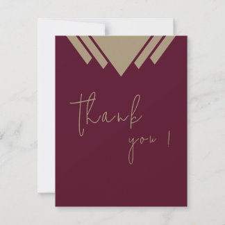 Romantisk Burgundy Calligraphy-tackkort Tack Kort