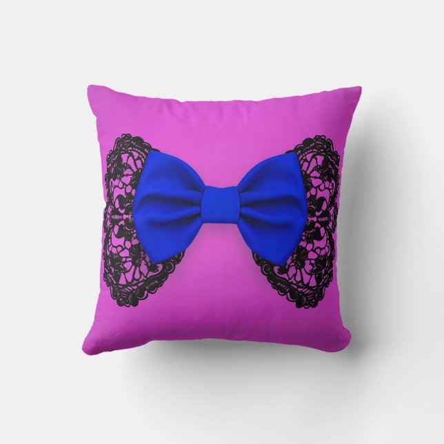 Romantisk Chic Trendig Stilig Söt Feminint Båge Sp Kudde (Baksida)