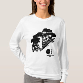 Romantisk Cowboydesign och Cowgirl Design - Vilda  T Shirt