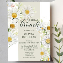 Romantisk Daisy Botanisk Blommig Fågel Dusch