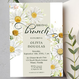 Romantisk Daisy Botanisk Blommig Fågel Dusch Inbjudningar