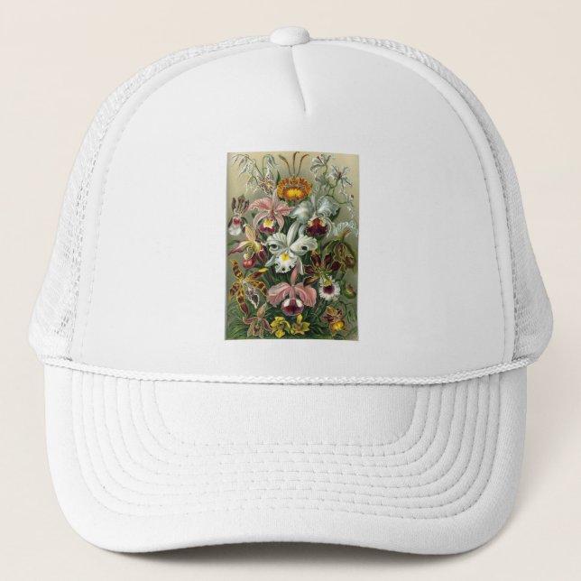 romantisk dejt blommar rsvp färgrik chic truckerkeps (Framsida)