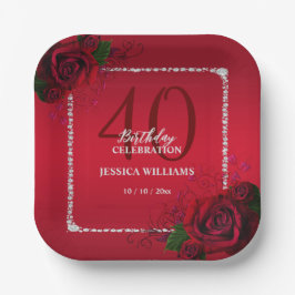 Romantisk dekorativ Ro Födelsedagsfest