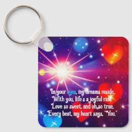 Romantisk Dikt Nyckelring