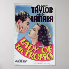 Romantisk drama: Hedy Lamarr's Dam i Tropikarna Poster