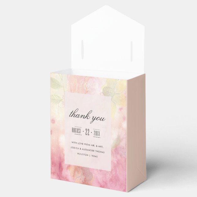Romantisk Drömmig Blommande Bröllop Presentaskar (Öppnad)