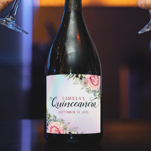 Romantisk Elegant Blommigt Quinceañera