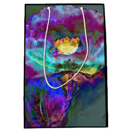 Romantisk elegant lila teal Blommålning