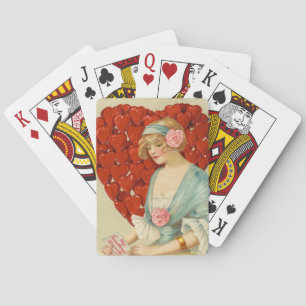 Romantisk Elegant Retro Valentine, John Winsch 191 Casinokort