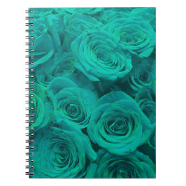 Romantisk elegant teal - grönt ro anteckningsbok