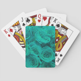 Romantisk elegant teal - grönt ro casinokort