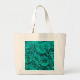 Romantisk elegant teal - grönt ro jumbo tygkasse