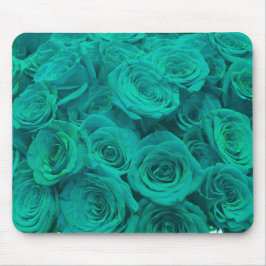 Romantisk elegant teal - grönt ro musmatta