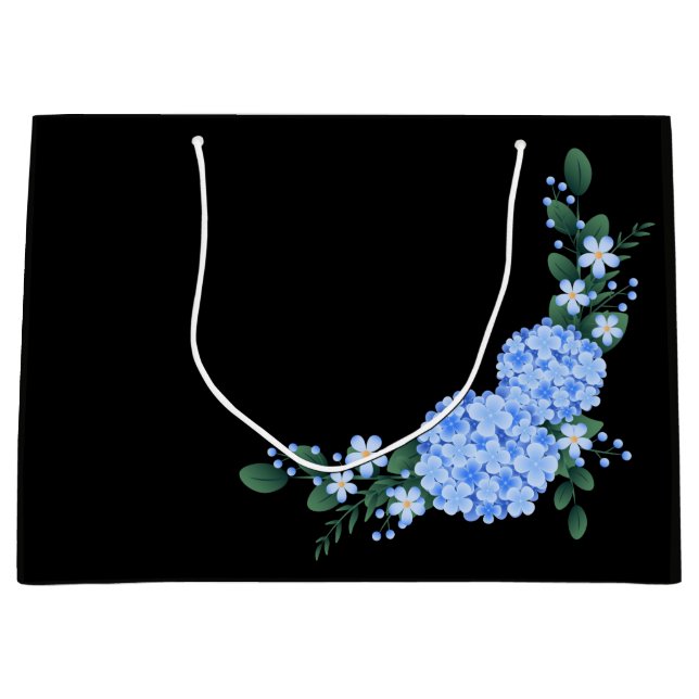 Romantisk Elegant Vintage blå blomma (Framsidan)