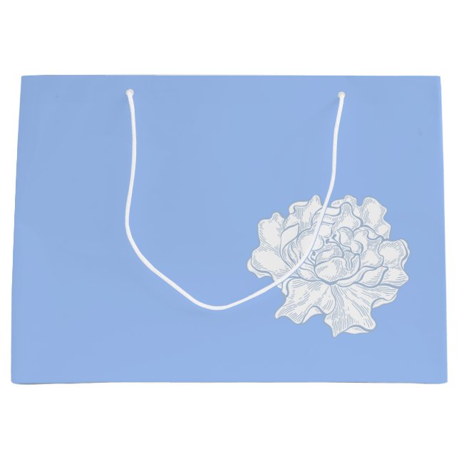 Romantisk Elegant Vintage blå blomma (Framsidan)