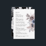 Romantisk Elegant Watercolor Blommigt Bröllop Meny<br><div class="desc">Romantisk Elegant Watercolor Blommigt Bröllop Menu</div>