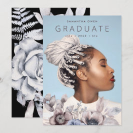 Romantisk Elegant Watercolor Blommigt Universitete Meddelande