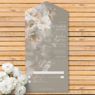 Romantisk eterisk Neutralt Beige Blommigt nr Midda