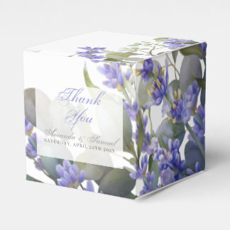 Romantisk eukalyptus & Lavender Wedor Favor Box Presentaskar