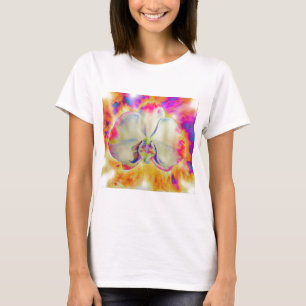 Romantisk färgläggning av abstrakt eller vattenfär t shirt