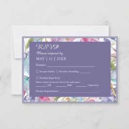 romantisk, färglös marmelad grenery bröllop OSA kort