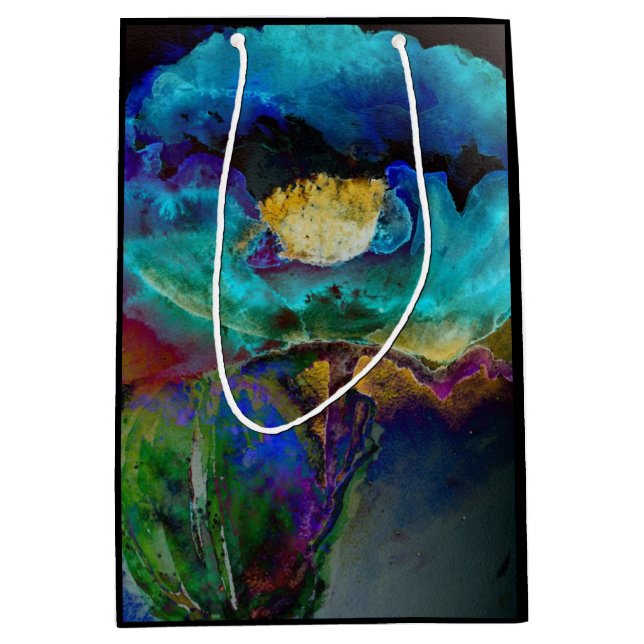 Romantisk färgmålning av testämfärgning av blommig (Framsidan)