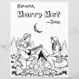 Romantisk färgsida | Marry mig?