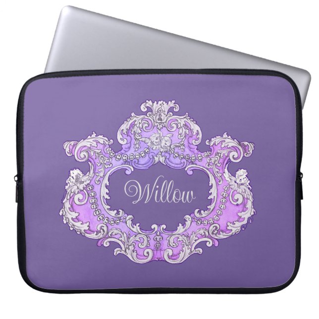 Romantisk, Feminint,Personligt Laptop Fodral (Framsidan)