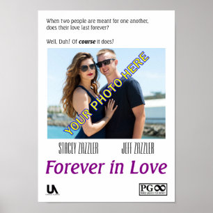 Romantisk film poster att anpassas av DIG!