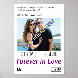 Romantisk film poster att anpassas av DIG!