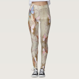 Romantisk fjäril leggings